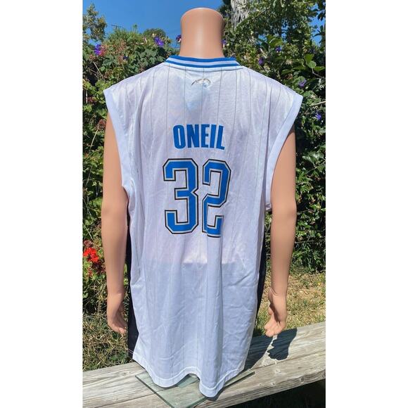 Vintage Adidas Magic Jersey 32 Oneil Pinstripe Deadstock Size XXL White And Blue - Picture 4 of 9